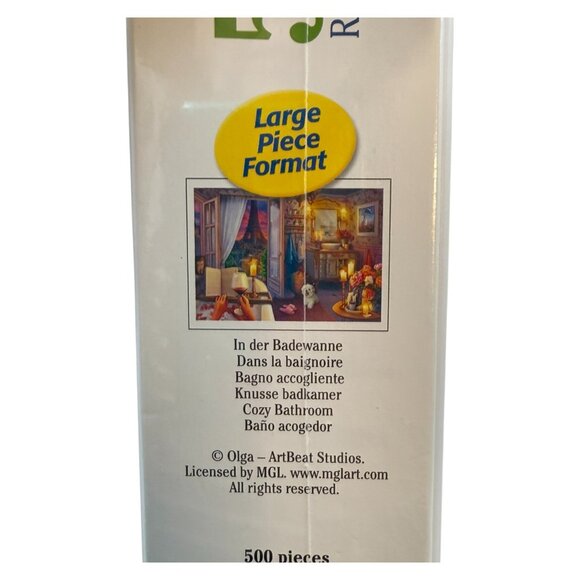 Ravensburger Paris Cozy Bathroom JigSaw Puzzle 500 Piece Large Format - Picture 6 of 9
